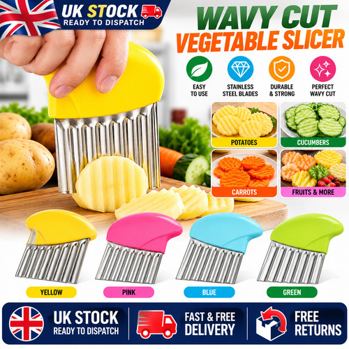 Crinkle cutter wavy vegetable - wavy,
