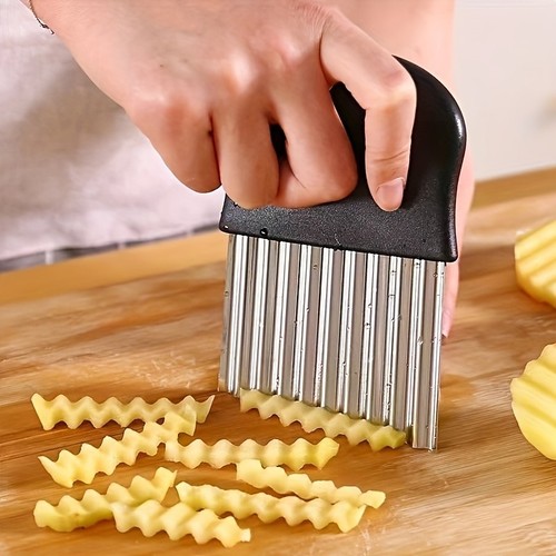 Stainless steel crinkle cutter - stainless,